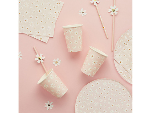 Papírpoharak Daisies - 250 ml - 8 db.