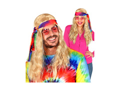 Szőke hippi paróka fejpánttal