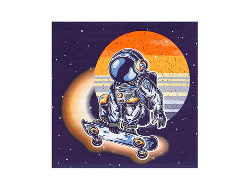 Kozmosz születésnapi szalvéták - 33 cm - 20 db.