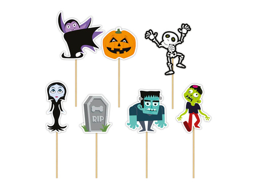 Szörnyek cupcake szedők - 7 db.