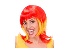 Piros, sárga és piros fan paróka - Spanyolország