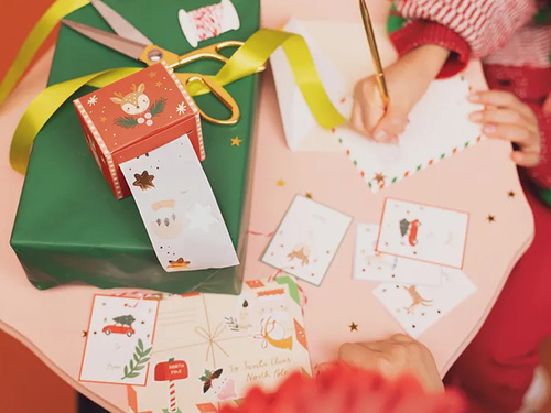 Boldog karácsonyt matricák - 52 db.