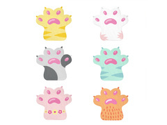 Születésnapi szalvéták Macskák - 32 cm - 12 db.