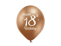 Latex lufi boldog 18. születésnapot nyomtatással - 12" - 6 db.