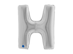H betűs fólialufi ezüst - 40" - 1 db.