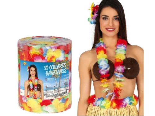 Hawaii füzér nyakláncok többszínű - 25 db.
