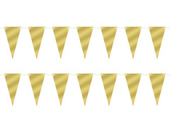 Baner girlanda flagietki złota - 500 cm