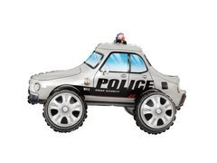 Ezüst Rádió Autó fólialufi - 65 cm - 1 db.