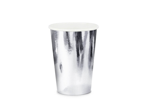 Ezüst papírpoharak - 220 ml - 6 db.