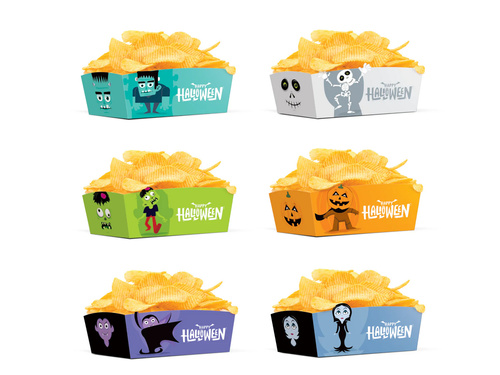 Szörnyek chipes dobozok - 3 db.