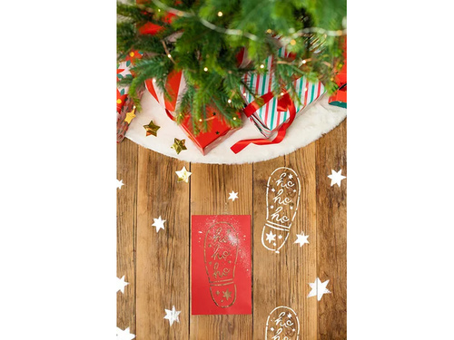 Mikulás lábnyomok sablon - 3 db.