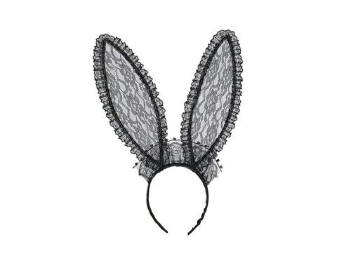 Fekete csipke nyúl fülek