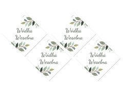 Szalag medálok esküvői vodkához - 12 db.