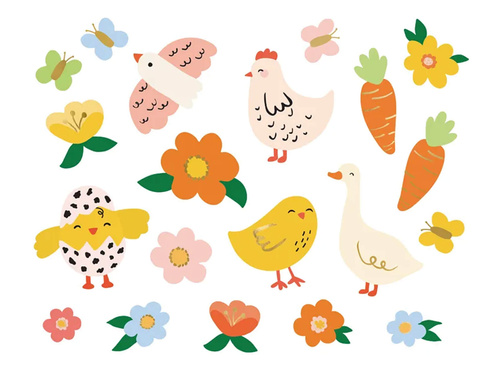 Mosható tetoválás húsvétra - 20 db.