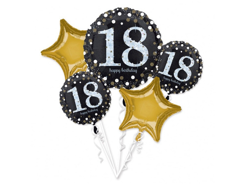 Csokor fólialéggömbök 18 fő részére