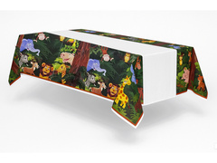 Szafari születésnapi terítő - 108 x 180 cm - 1 db.