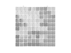 Dekoratív panel ezüst - 30 x 30 cm