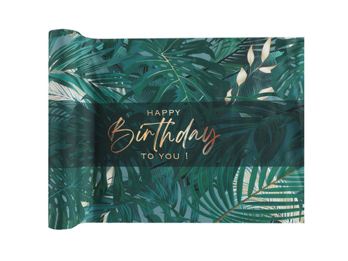 Boldog születésnapot dzsungel futó - 28 cm x 3 m - 1 db.