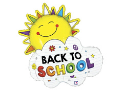 Vissza az iskolába fólialufi - 55x63 cm - 1 db.