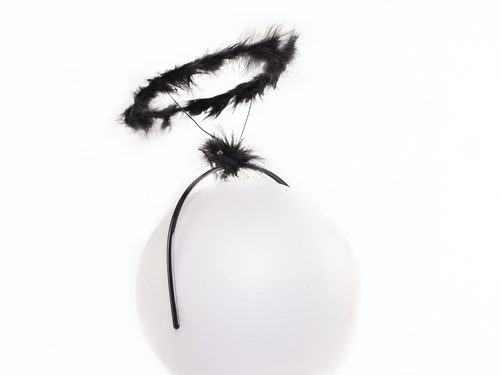 Fekete halo szalag - 1 db.