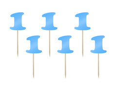 Egy éves baba takaró kék - 6 db.