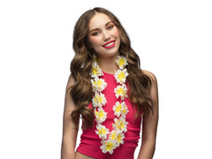 Hawaii nyaklánc - hibiszkusz - 90 cm - 1 db.