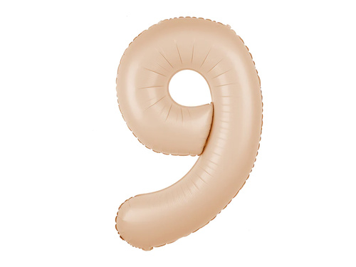 Fólia lufi karamell szám 9 - 100 cm - 1 db.