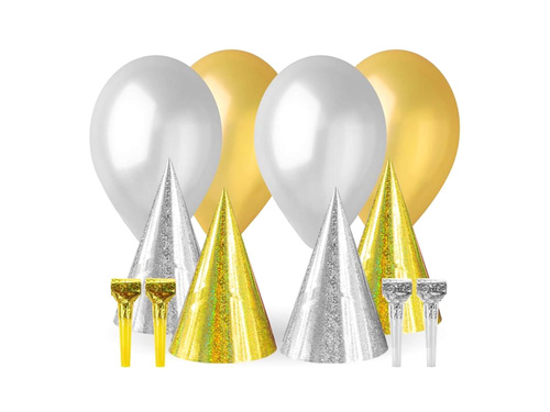 Arany és ezüst dekorációs készlet - 12 elem