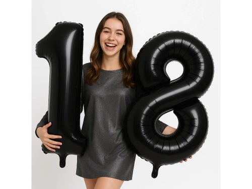 Fólialufi 18-as számú fekete - 86 cm - 2 db.