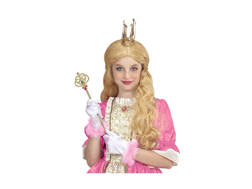 Glamour szatén kesztyű marabu szegéllyel - gyerekeknek