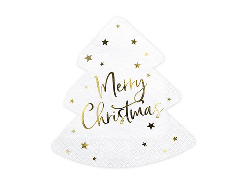 Karácsonyfa - Boldog karácsonyt szalvéták - 32,5 cm - 20 db.