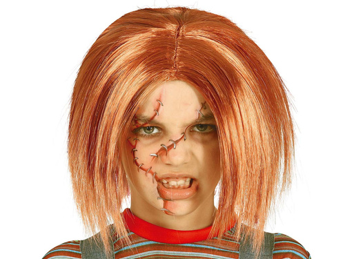 Piros paróka babának - 1 db.