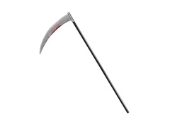 Vérfoltos műanyag kasza - 107 cm