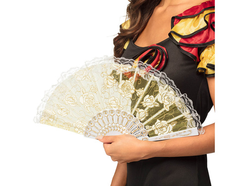 Ventilátor arany rózsákkal - 1 db.