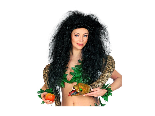 Fekete nagyított frisé paróka