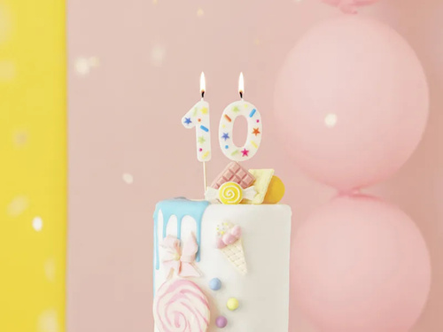 Gyertya nullás konfetti - 0 - 1 db.