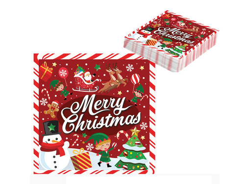 Boldog karácsonyt szalvéták - 33 cm - 20 db.