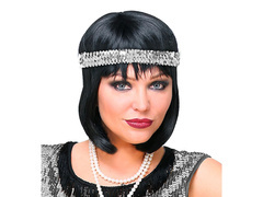 Retro ezüst szalag - 1 db.