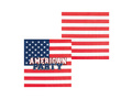 USA zászlós papírszalvéta - 33 cm - 20 db.