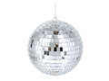 Ezüst tükör diszkógömb - 15 cm - 1 db.