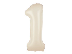 Fólialufi krémszínű lufi 1 - 100 cm - 1 db.