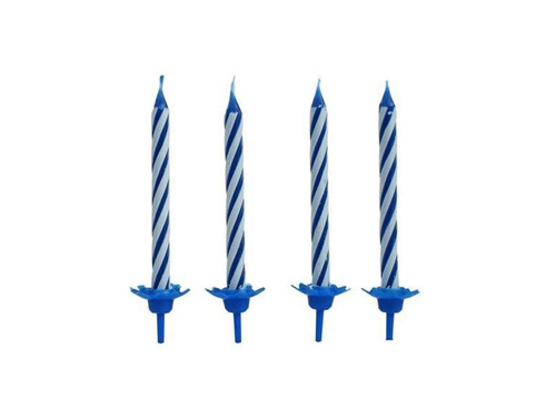 Születésnapi gyertyák - kék - 24 db.