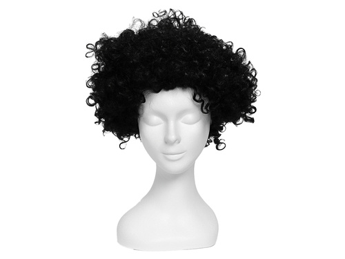 Afro fekete paróka - 1 db.