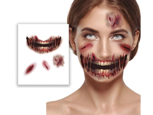 Öntapadós arcmatricák Sebek