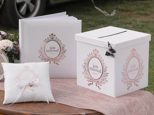 Dekoráció metál asztali futó - rózsaszín arany - 30 cm x 5 m - 1 db.