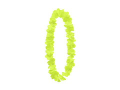 Hawaii sárga nyaklánc - 100 cm - 1 db.