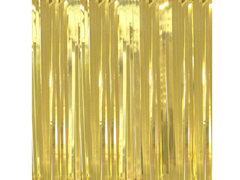 Világos arany fém ajtófüggöny - 200 cm x 100 cm