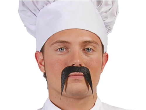 Fekete kínai bajusz - 1 db.