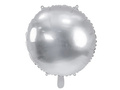 Ezüst kerek fólialufi - 64 cm - 1 db.