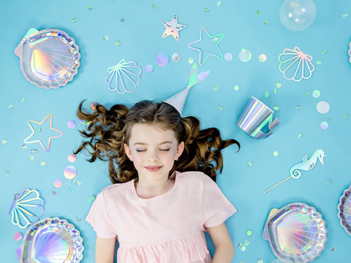 Irizáló sellő füzér - 165 cm - 1 db.